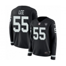 Women's Nike Oakland Raiders #55 Marquel Lee Limited Black Therma Long Sleeve NFL Jersey