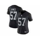 Women's Nike Oakland Raiders #57 Cory James Vapor Untouchable Limited Black Team Color NFL Jersey