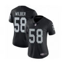 Women's Nike Oakland Raiders #58 Kyle Wilber Black Team Color Vapor Untouchable Elite Player NFL Jersey