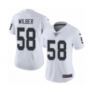 Women's Nike Oakland Raiders #58 Kyle Wilber White Vapor Untouchable Elite Player NFL Jersey