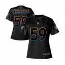 Women's Nike Oakland Raiders #59 Tahir Whitehead Game Black Fashion NFL Jersey