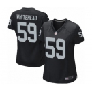 Women's Nike Oakland Raiders #59 Tahir Whitehead Game Black Team Color NFL Jersey