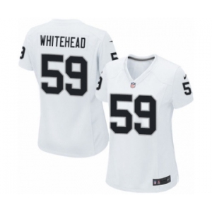 Women's Nike Oakland Raiders #59 Tahir Whitehead Game White NFL Jersey