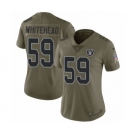 Women's Nike Oakland Raiders #59 Tahir Whitehead Limited Olive 2017 Salute to Service NFL Jersey