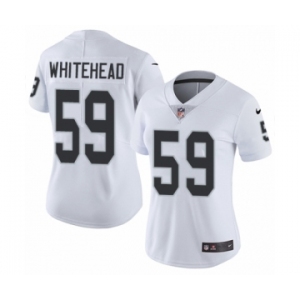 Women's Nike Oakland Raiders #59 Tahir Whitehead White Vapor Untouchable Elite Player NFL Jersey