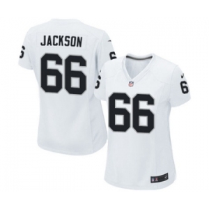 Women's Nike Oakland Raiders #66 Gabe Jackson White NFL Jersey