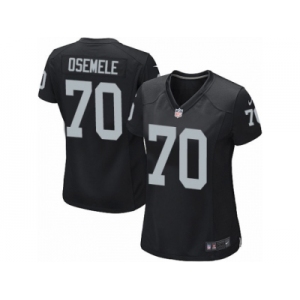 Women's Nike Oakland Raiders #70 Kelechi Osemele Game Black Team Color NFL Jersey