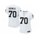 Women's Nike Oakland Raiders #70 Kelechi Osemele Game White NFL Jersey