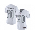 Women's Nike Oakland Raiders #70 Kelechi Osemele Limited White Rush NFL Jersey