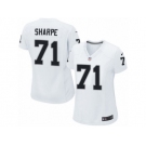 Women's Nike Oakland Raiders #71 David Sharpe Limited White NFL Jersey