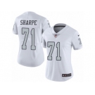 Women's Nike Oakland Raiders #71 David Sharpe Limited White Rush NFL Jersey