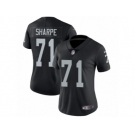 Women's Nike Oakland Raiders #71 David Sharpe Vapor Untouchable Limited Black Team Color NFL Jersey