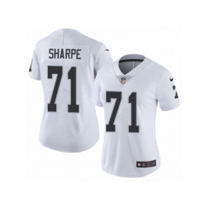 Women's Nike Oakland Raiders #71 David Sharpe Vapor Untouchable Limited White NFL Jersey