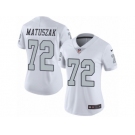 Women's Nike Oakland Raiders #72 John Matuszak Limited White Rush NFL Jersey