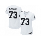 Women's Nike Oakland Raiders #73 Marshall Newhouse Limited White NFL Jersey