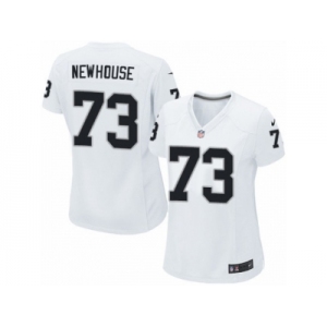 Women's Nike Oakland Raiders #73 Marshall Newhouse Limited White NFL Jersey