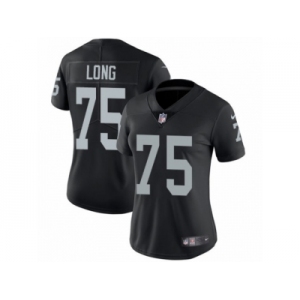 Women's Nike Oakland Raiders #75 Howie Long Vapor Untouchable Limited Black Team Color NFL Jersey