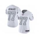 Women's Nike Oakland Raiders #77 Austin Howard Limited White Rush NFL Jersey