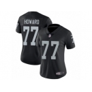 Women's Nike Oakland Raiders #77 Austin Howard Vapor Untouchable Limited Black Team Color NFL Jersey