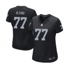 Women's Nike Oakland Raiders #77 Lyle Alzado Black Team Color NFL Jersey