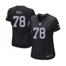 Women's Nike Oakland Raiders #78 Art Shell Black Team Color NFL Jersey