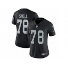 Women's Nike Oakland Raiders #78 Art Shell Vapor Untouchable Limited Black Team Color NFL Jersey