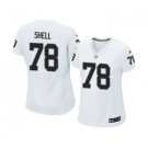 Women's Nike Oakland Raiders #78 Art Shell White NFL Jersey