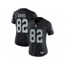 Women's Nike Oakland Raiders #82 Al Davis Vapor Untouchable Limited Black Team Color NFL Jersey