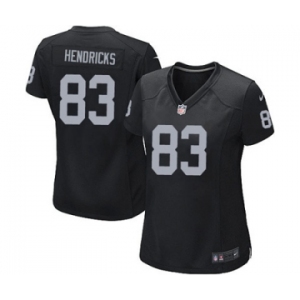 Women's Nike Oakland Raiders #83 Ted Hendricks Black Team Color NFL Jersey