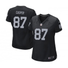 Women's Nike Oakland Raiders #87 Dave Casper Black Team Color NFL Jersey