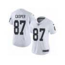 Women's Nike Oakland Raiders #87 Dave Casper Vapor Untouchable Limited White NFL Jersey