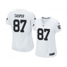 Women's Nike Oakland Raiders #87 Dave Casper White NFL Jersey