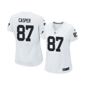 Women's Nike Oakland Raiders #87 Dave Casper White NFL Jersey