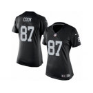 Women's Nike Oakland Raiders #87 Jared Cook Limited Black Team Color NFL Jersey