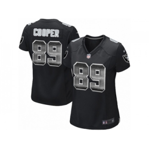 Women's Nike Oakland Raiders #89 Amari Cooper Limited Black Strobe NFL Jersey