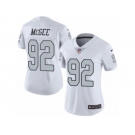 Women's Nike Oakland Raiders #92 Stacy McGee Limited White Rush NFL Jersey