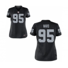 Women's Nike Oakland Raiders #95 Jihad Ward Black Team Color NFL Jersey