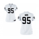 Women's Nike Oakland Raiders #95 Jihad Ward White NFL Jersey