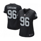 Women's Nike Oakland Raiders #96 Cornellius Carradine Game Black Team Color NFL Jersey