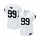 Women's Nike Oakland Raiders #99 Arden Key Game White NFL Jersey