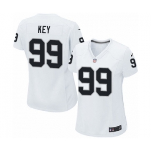 Women's Nike Oakland Raiders #99 Arden Key Game White NFL Jersey