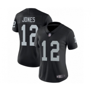 Women's Oakland Raiders #12 Zay Jones Black Team Color Vapor Untouchable Limited Player Football Jersey