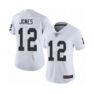 Women's Oakland Raiders #12 Zay Jones White Vapor Untouchable Limited Player Football Jersey