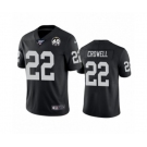 Women's Oakland Raiders #22 Isaiah Crowell Black 60th Anniversary Vapor Untouchable Limited Player 100th Season Football Jersey