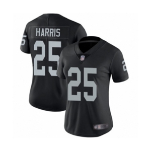 Women's Oakland Raiders #25 Erik Harris Black Team Color Vapor Untouchable Limited Player Football Jersey