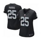 Women's Oakland Raiders #25 Erik Harris Game Black Team Color Football Jersey