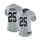 Women's Oakland Raiders #25 Erik Harris Limited Silver Inverted Legend Football Jersey