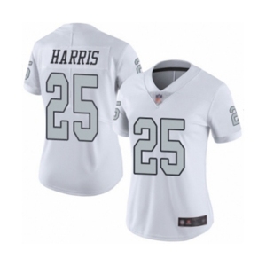 Women's Oakland Raiders #25 Erik Harris Limited White Rush Vapor Untouchable Football Jersey