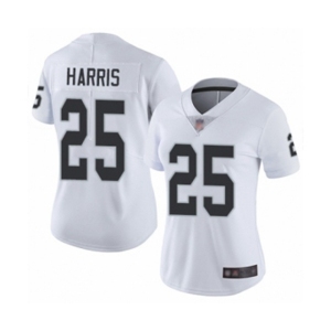 Women's Oakland Raiders #25 Erik Harris White Vapor Untouchable Limited Player Football Jersey