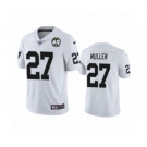 Women's Oakland Raiders #27 Trayvon Mullen White 60th Anniversary Vapor Untouchable Limited Player 100th Season Football Jersey